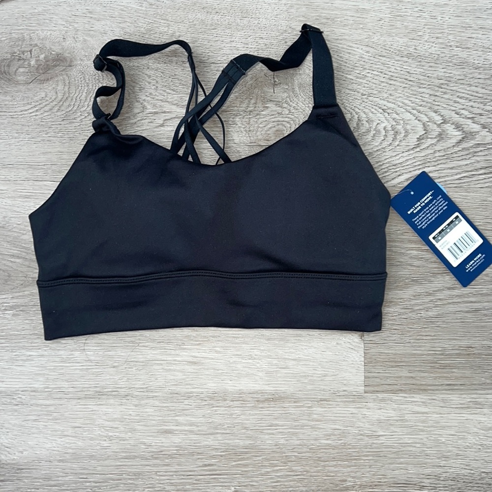 NWT Marika Black Sports Bra XS